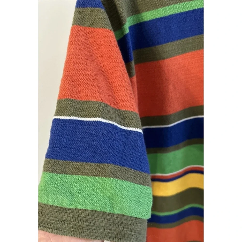 Mens Polo Ralph Lauren Polo Shirt Multicolor Striped Western Clean Textured XXL